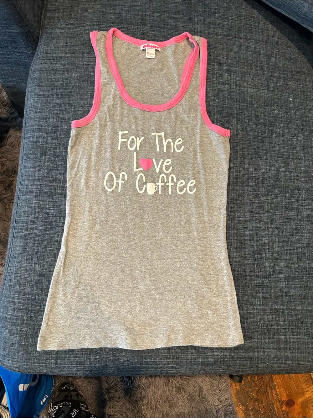 Dollhouse Coffee Tank Top